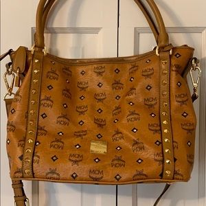 MCM Tote Handbag w/ Crossbody Strap
